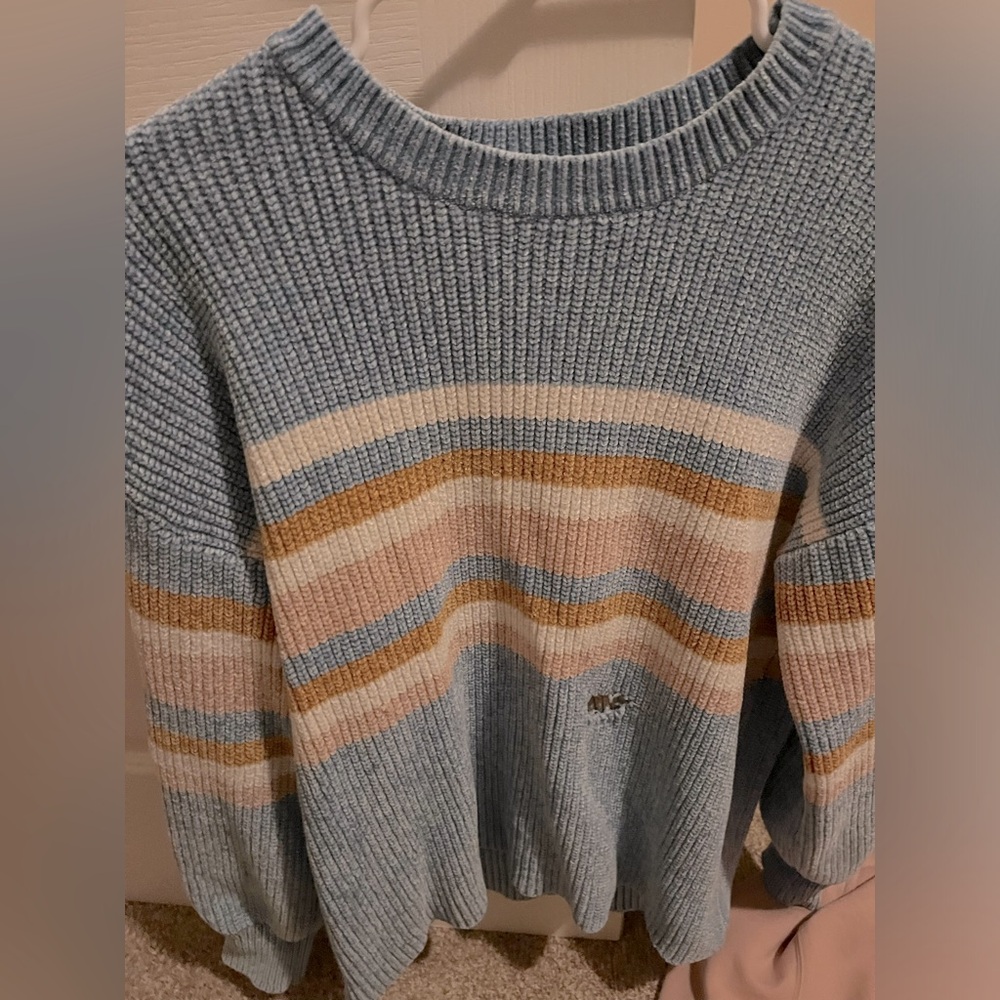 Blue striped sweater